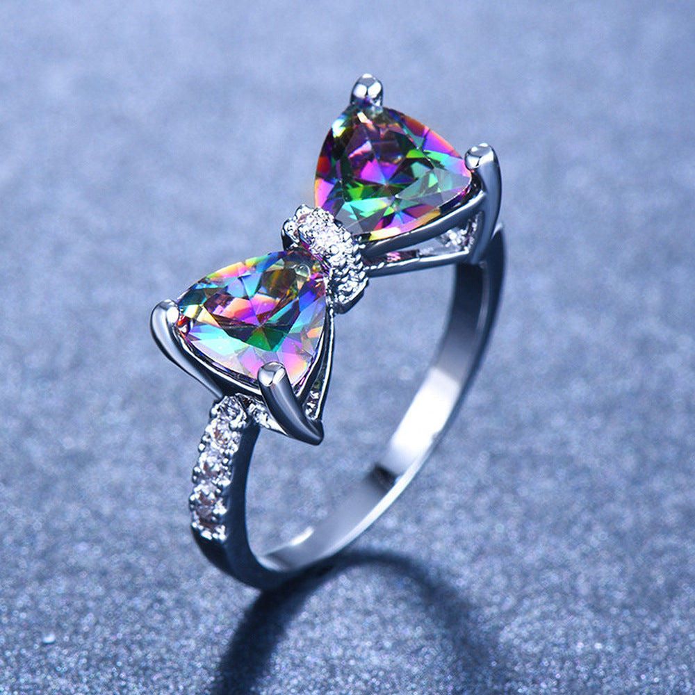 Venta al por mayor Anillo Arco Zircon Cobre OLY-RS-CaoS006